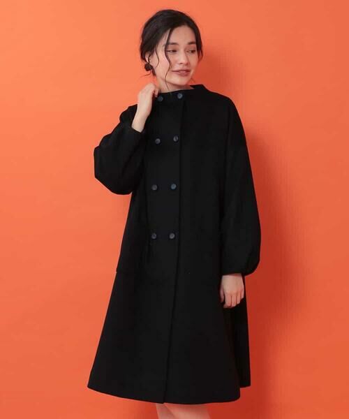 ウールビーバーノーカラーコート （その他アウター）｜Jocomomola