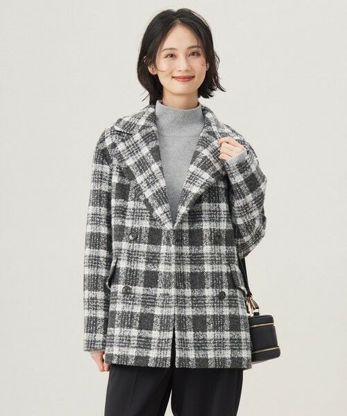 セール】 BALLIループミルドチェック コート （その他アウター）｜自由