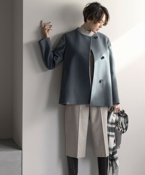 ショートビーバー ノーカラーコート （その他アウター）｜J.PRESS