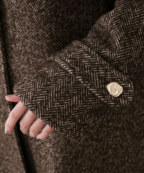 セール】 ヘリンボーンステンカラーコート （ステンカラーコート
