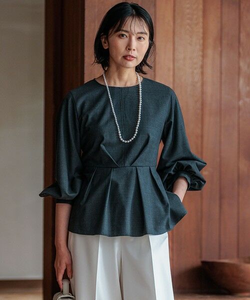 セール】 【CLASSY.10月号掲載/洗える】TWマットクロス ペプラム