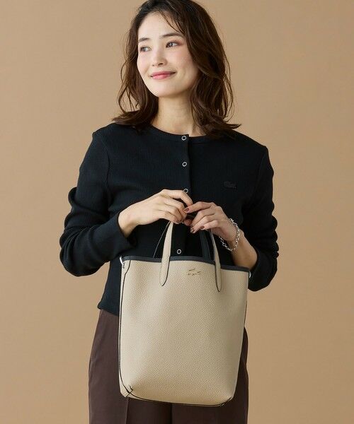 ANNAリバーシブル縦型 トートバッグ / 2WAY （トートバッグ）｜LACOSTE