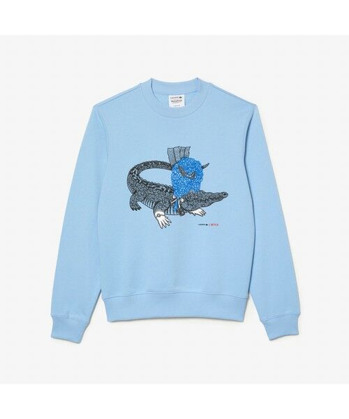 セール】 『Lacoste x Netflix』 アレンジワニロゴクルーネック