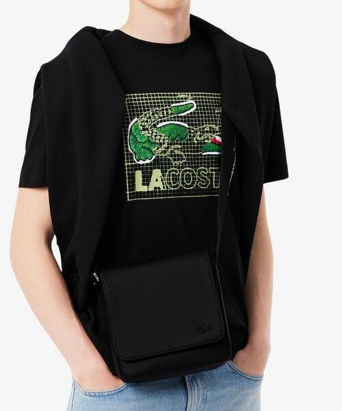 メンズクラシック スリムフラップサッチェルバッグ / ショルダーバッグ