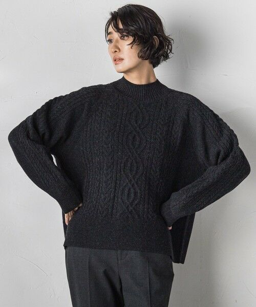 セール】 【カタログ掲載】HAMILTONケーブル編みニットプルオーバー