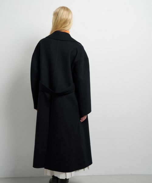 セール】 SUPER140 ウールリバーフレアコート （その他アウター