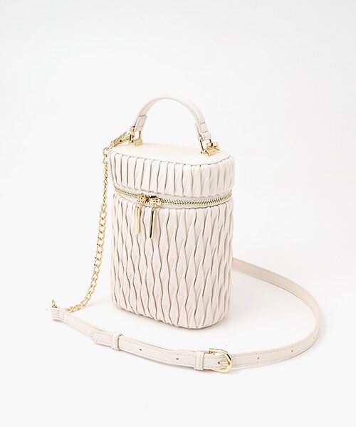 セール】 ランダムプリーツバニティバッグ （ショルダーバッグ