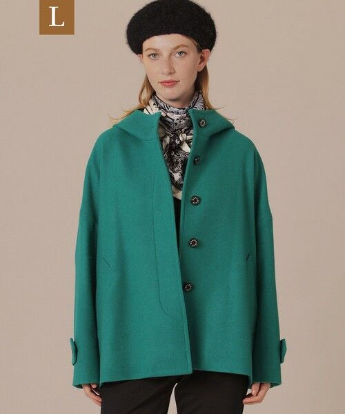 セール】 【L】【ROSLEY/ロズリー】ファインウールメルトンフーデット