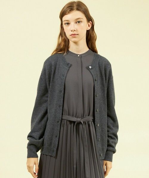 セール】 ウールカシミヤクルーネックカーディガン （ニット・セーター