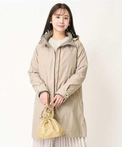 小さいサイズ】ダウンライナー付きマルチwayモッズコート/撥水加工