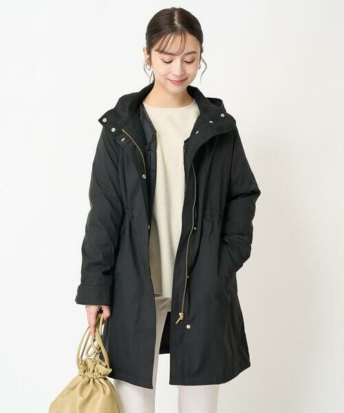 小さいサイズ】ダウンライナー付きマルチwayモッズコート/撥水加工