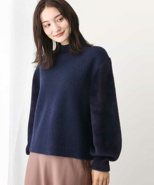 セール】 シャギースリーブニットプルオーバー/洗える （ニット