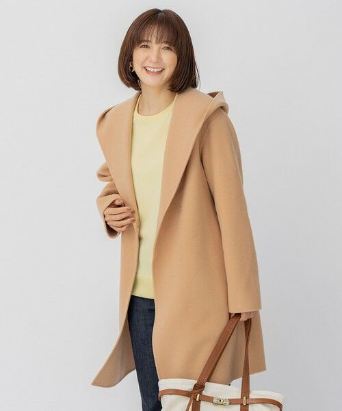 セール】 ウールリバー フード付き ミドル丈コート （その他アウター