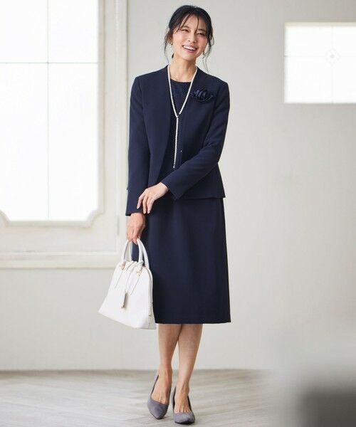 セール】 【洗える】トリアセダブルジョーゼット レース切り替え