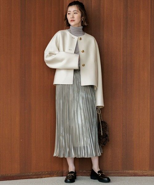 セール】 ウールリバー ノーカラーコート （その他アウター）｜23区