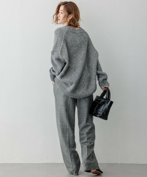 セール】 シルクネップヘリンボーン ワイドパンツ （その他パンツ