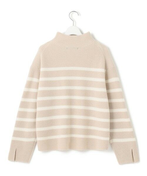 セール】 【Oggi2月号掲載/洗える】ウールカシミヤ ボーダー ニット