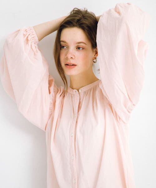 セール】 エアリーコットンボイルギャザーブラウス （シャツ・ブラウス