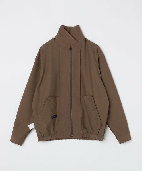 セール】 SHIPS:〈手洗い可能〉TR サージ シャツ ジップ ブルゾン