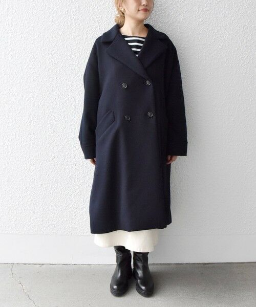 セール】 SHIPS any: ノンミュールジングウール リラックス ピーコート