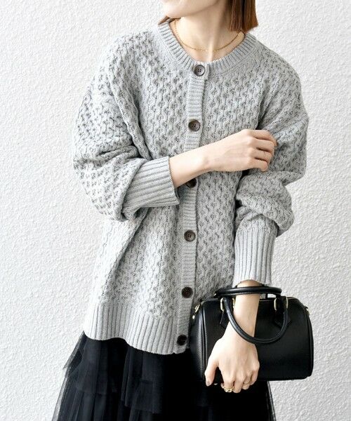 セール】 SHIPS any:〈手洗い可能〉ハニカム ローゲージ ニット