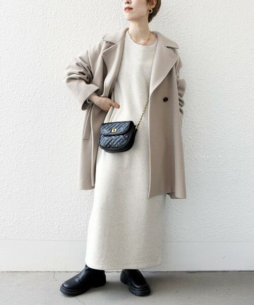 セール】 SHIPS any: PONTETORTO スタンド & ダブル カラー コート