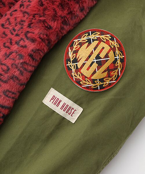 PINK HOUSE×Momoclo パイレーツキャットワッペンモッズコート