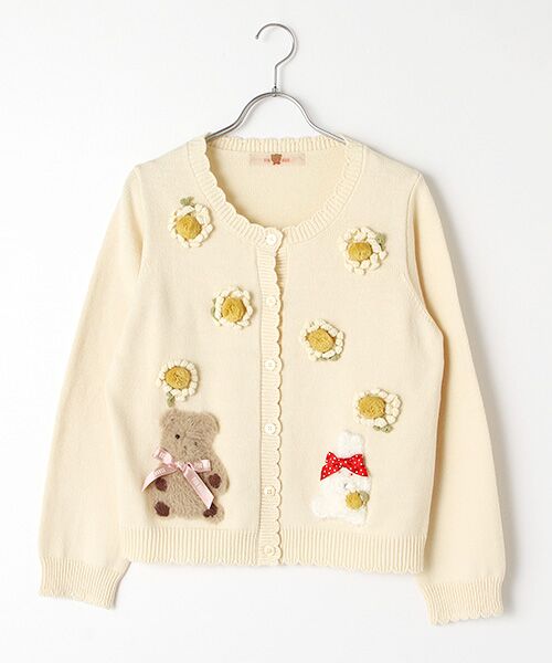 セール】 ひな菊ロンドモチーフカーディガン （カーディガン・ボレロ