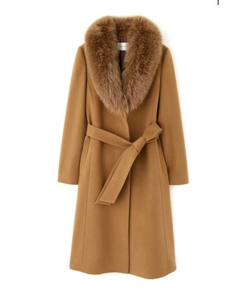 セール】 カシミヤ混FOXファーコート （アウター）｜PINKY & DIANNE