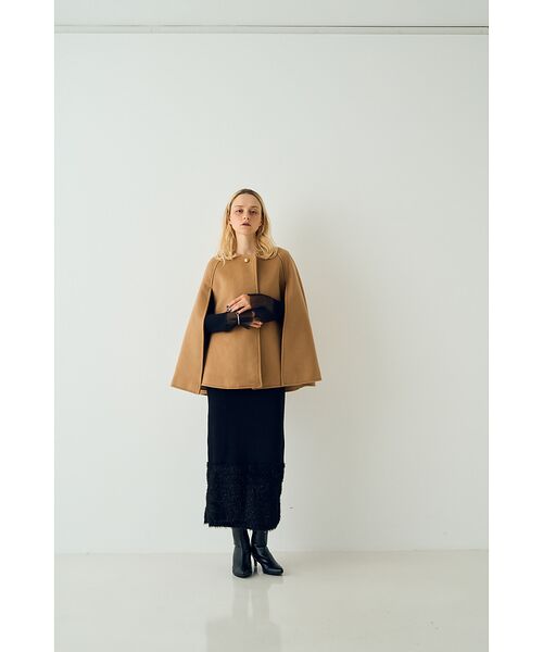 セール】 【一部店舗限定】ウール混マント ケープ （その他アウター