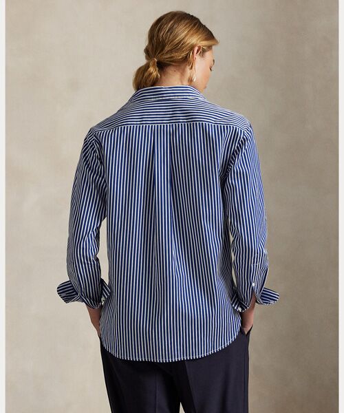 セール】 ストライプド コットン シャツ （シャツ・ブラウス）｜POLO