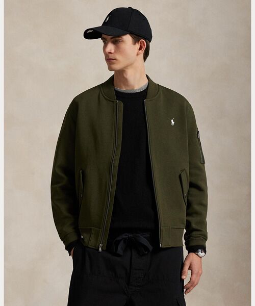 セール】 ダブルニット ボンバー ジャケット （ブルゾン）｜POLO RALPH