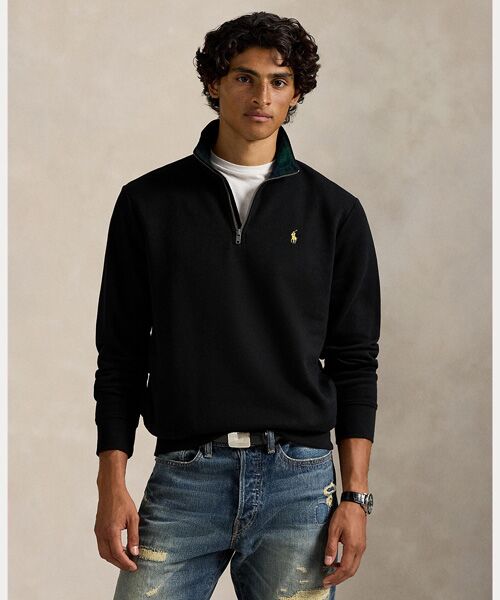 セール】 RL フリース クォータージップ スウェットシャツ
