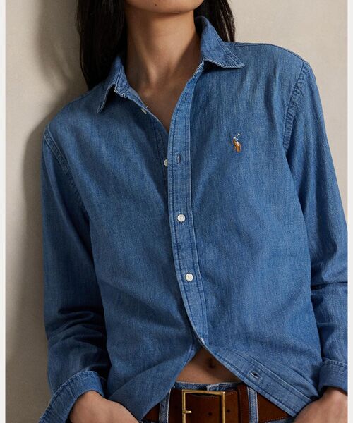 クラシック フィット デニム シャツ （シャツ・ブラウス）｜POLO RALPH
