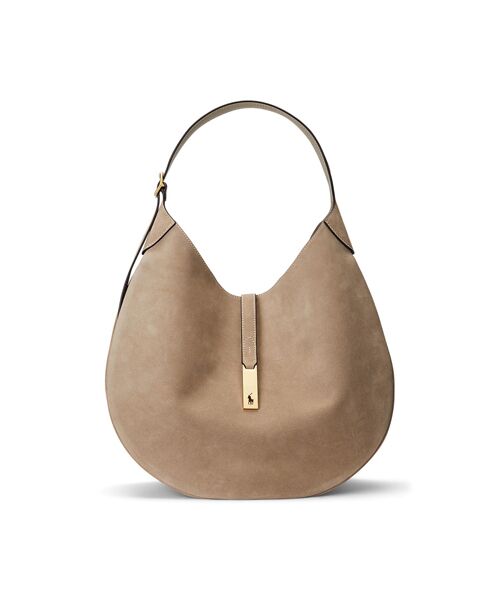 Polo ID スエード ラージ ショルダー バッグ （ショルダーバッグ