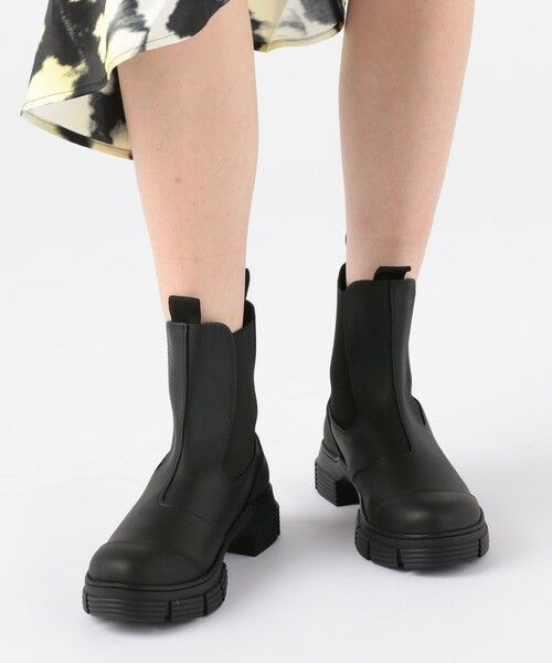 セール】 GANNI リサイクルラバー チェルシーブーツ （ブーツ