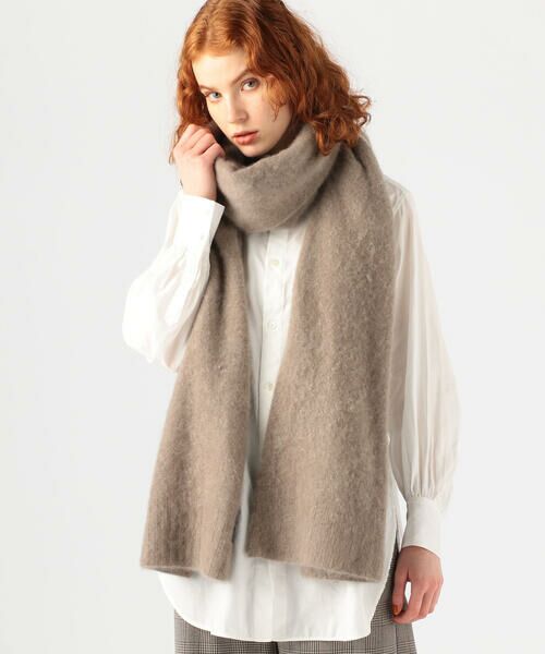 セール】 ATON ファーカシミヤロングストール （マフラー・ショール