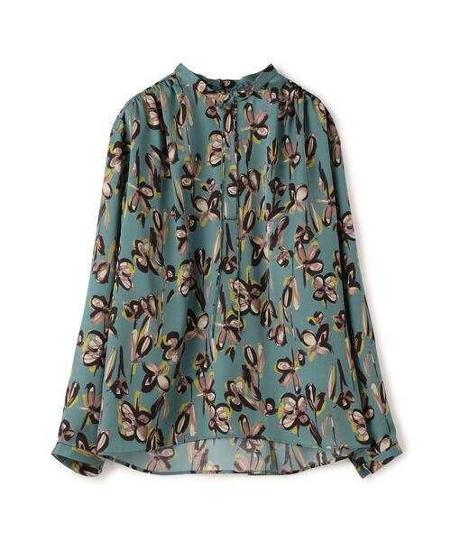 セール】 ライラフラワープリント ショルダータックブラウス （シャツ