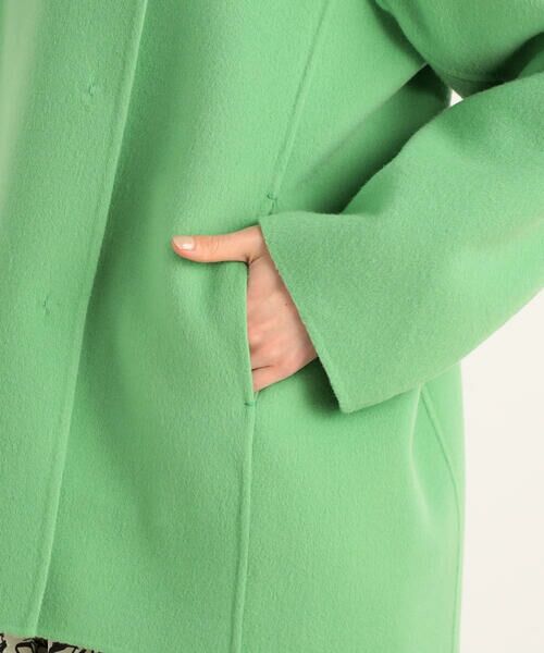 セール】 ウールビーバーメルトン ビッグカラーコート （その他