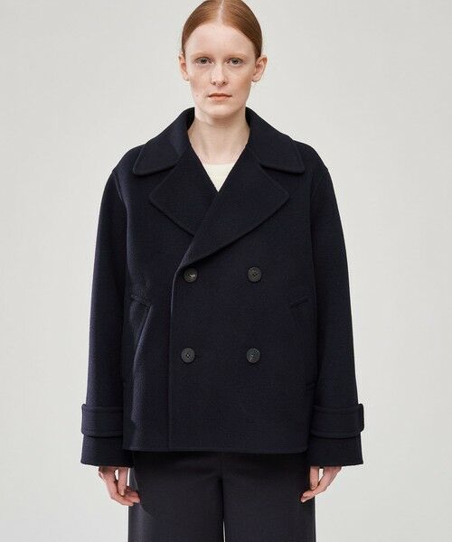 ウールカシミヤダブルフェイス Pコート （ピーコート）｜TOMORROWLAND