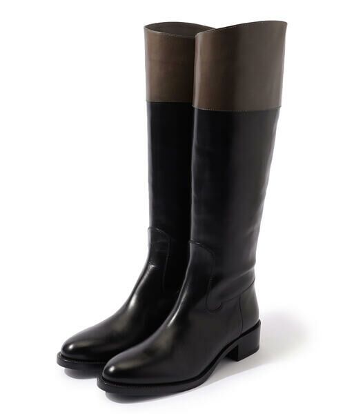 セール】 SARTORE バイカラー レザーロングブーツ （ブーツ（ロング丈