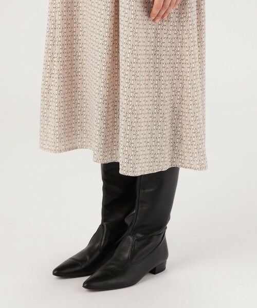 セール】 モノグラムプリント フロンタブルボウタイワンピース （ミニ