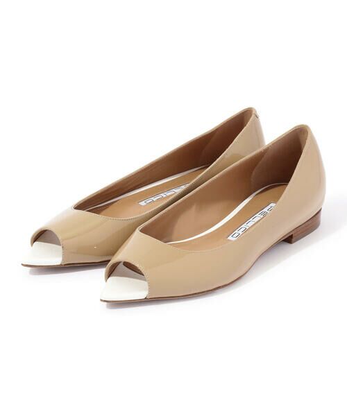 セール】 PELLICO オープントゥ フラットパンプス （フラットシューズ