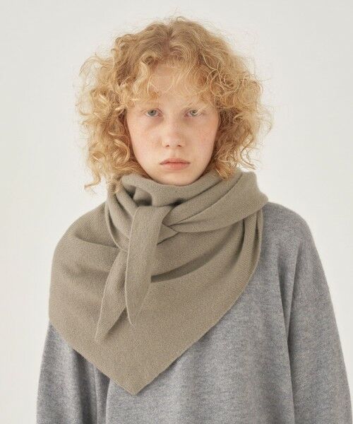 セール】 ASAUCE MELER シームレス トライアングル ニット ストール