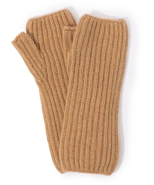 Johnstons of Elgin rib rist カシミヤ フィンガーレスグローブ （手袋