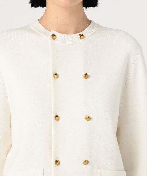 コットンカシミヤ ダブルボタンカーディガン （カーディガン・ボレロ