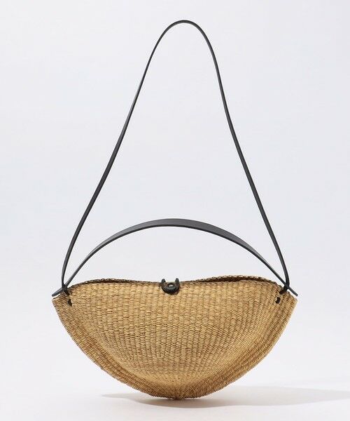 セール】 INES BRESSAND MEDIUME WALNUT ショルダーバッグ （かご