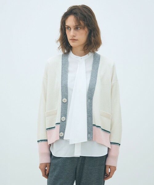 NZ LAMBS Vネックカーディガン （カーディガン・ボレロ
