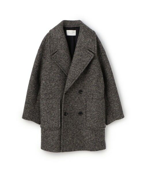 ボンディングチェック ダブルブレストコート （その他アウター