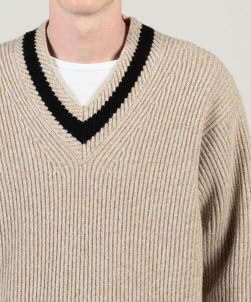 セール】 TOMORROWLAND Tricot ウールカシミヤ メランジニット Vネック